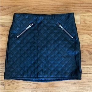 H&M Faux Leather Mini Skirt